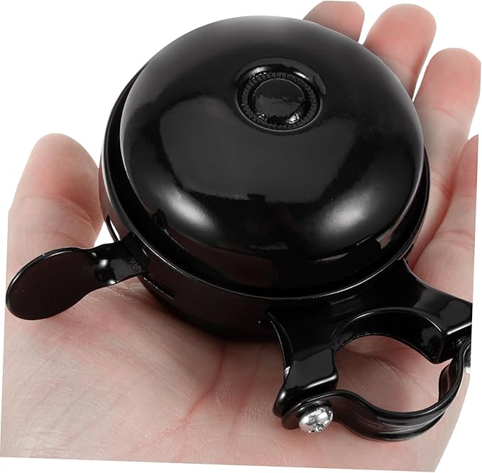 Toyvian Double-Sided Vintage Bike Bell Loud Iron Bicycle Bell Portable Cycling Accessory for Road Bikers Anti-Loss Design for Easy Location
