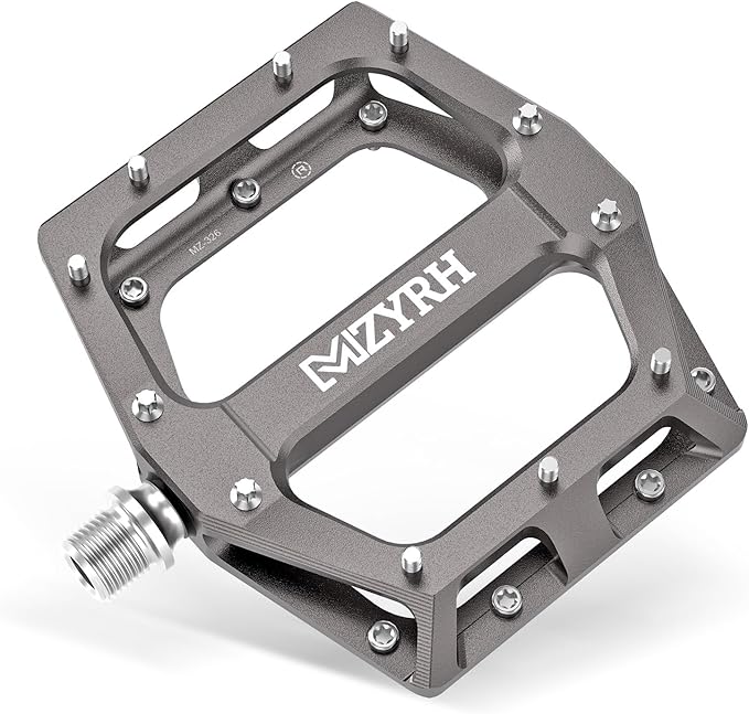 MZYRH Road/Mountain Bike Pedals MTB Pedals Aluminum Alloy Bicycle Pedals 9/16" Sealed Bearing Lightweight Platform for Road Mountain BMX MTB Bike
