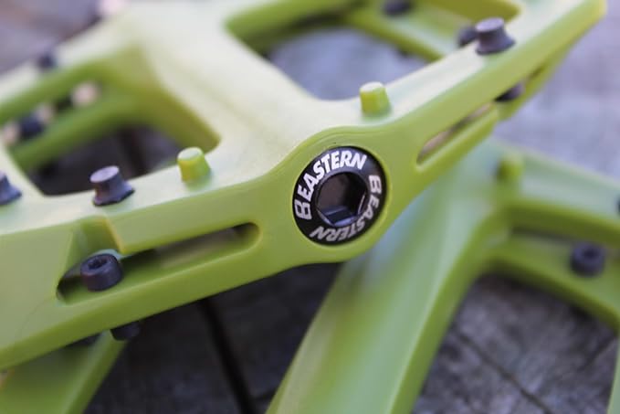 Eastern Nylon Linx Pedals 9/16 - Lightweight, High-Grip MTB & BMX Pedals with Removable Metal Pins, Chromoly Axle for BMX, MTB, Road & Kids Bikes - Multiple Colors