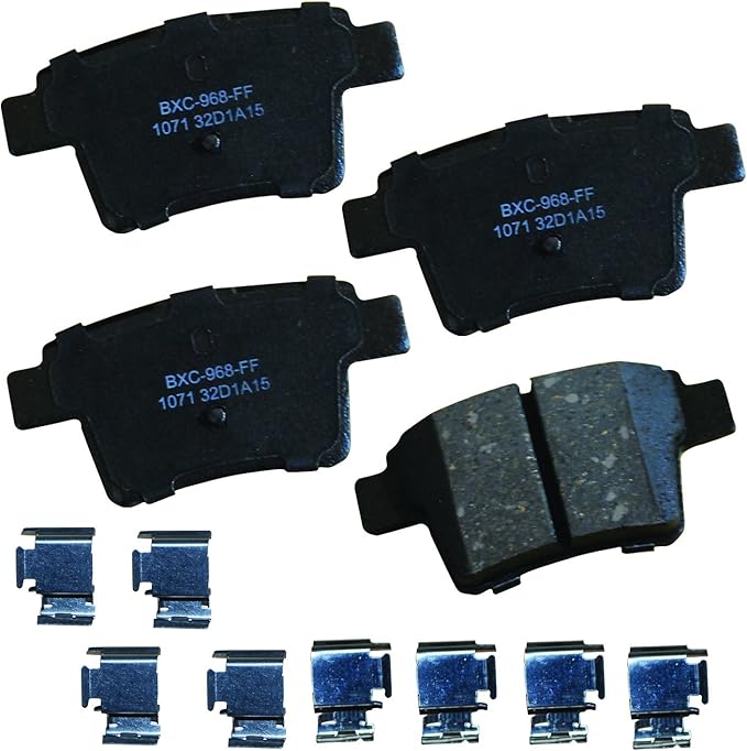 Bendix Premium SBC1071 Ceramic Rear Brake Pads for Select Models Ford Five Hundred, Freestyle, Mondeo, Taurus, Taurus X, Jaguar X-Type, Mercury Montego, Sable