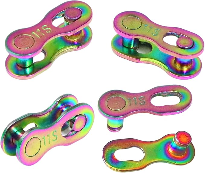 4 Pairs Bicycle Missing Link 1/6/7/8/9/10/11/12 Speed Chain Reusable Steel Bike Chain Link