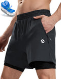 Nepest Men’s 4D Padded Mountain Bike Shorts MTB Cycling Biking Bicycle Riding Shorts with Zipper Pockets