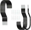 10-Pack Black Garage Bike Rack Heavy Duty Hooks for Wall Mount and Screw in Ceiling Hook for Hanging Bicycle Storage