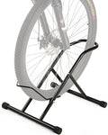 Upgraded 3.3"Wide Tire Floor Bike Stand Rack, Heavy Duty Garage Indoor Bike Storage, Fits 20"-27" Wheels, Kids Road Mountain Bikes, 66lbs Max Load, Anti-Slip Rubber Base