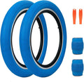 20 x 2.4 inch Bike tire Blue BMX tire 20 inch 2 Pack 20 Bike Tires,Kids Bike Tires Folding Replacement Tires Suitable for Bicycle Tires 20x2.35 20x2.4,20x2.5,3 Colors