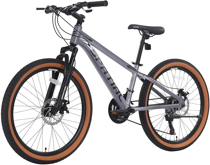 SPATIAL Mountain Bike, 20/24/26/27.5/29 inch Outdoor Cycling Bike,21/8 Speed Lightweight Aluminum Frame | Dual Disc Brakes,Adjustable Ergonomic Seat for Men Women Adult Teens