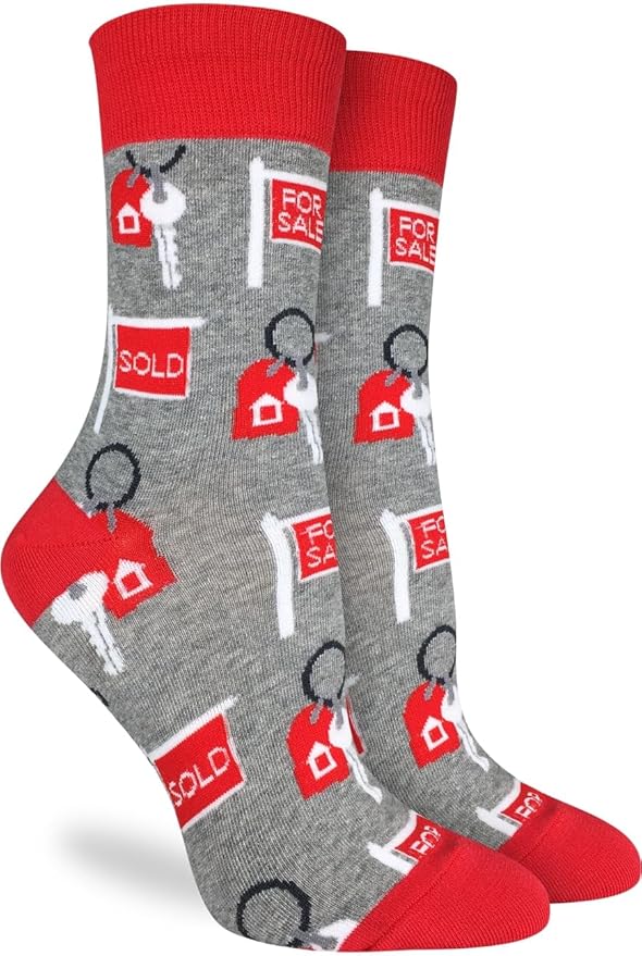 Good Luck Sock Novelty Crew Socks for Adults - For Men, Women and Teens