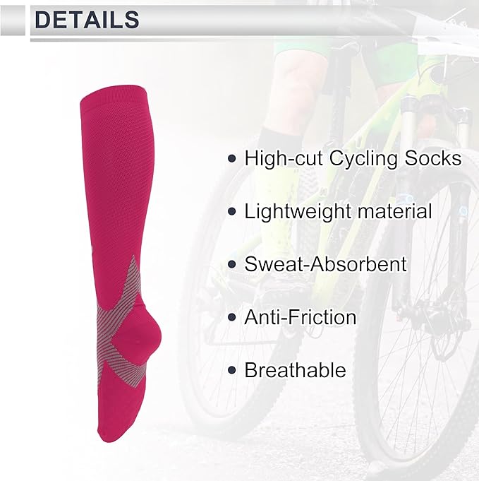 Cycling Socks Breathable Sweat-Absorbent Anti-Friction Outdoor Bike Socks Neutral and Universal 1 Pair