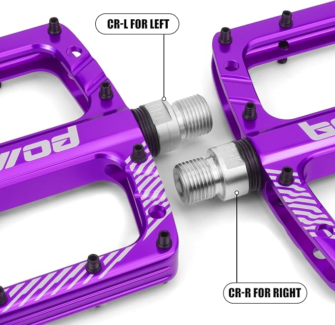 Bike Pedals 9/16" Lightweight Non-Slip Bicycle Platform Pedals - Fits Most Adult Bikes & Mountain Bikes &MTB, Road Bikes and Slip-Resistant Design