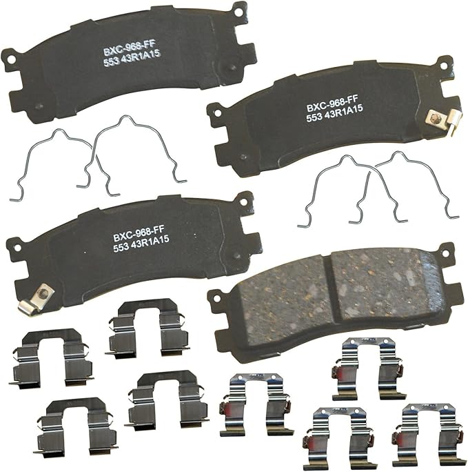 Bendix Premium SBC553 Ceramic Rear Brake Pads for Mazda 929 1995-1992, Millenia 2002-1995, MPV 1998-1993