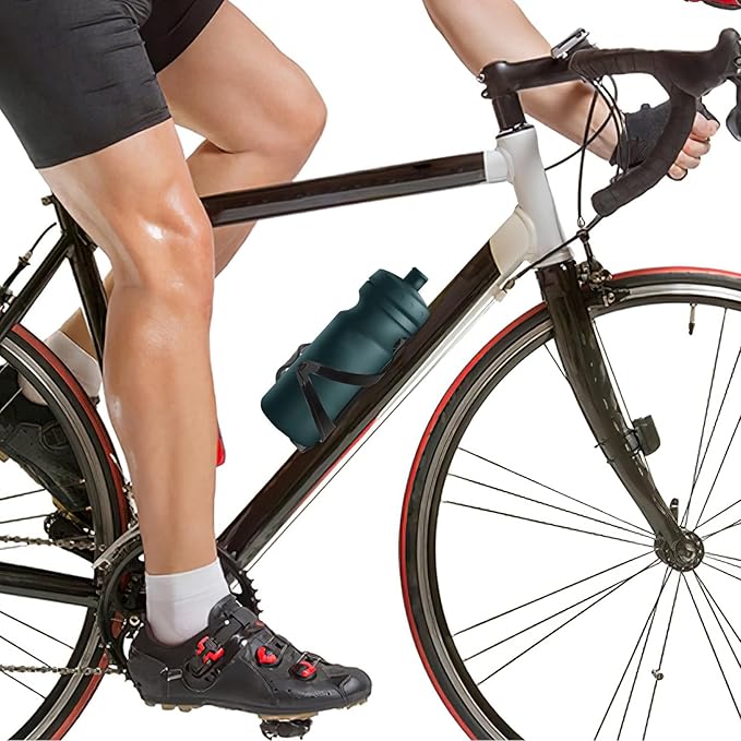 Sosoport 2pcs Ultralight Bike Water Bottle Holder Cage with Stable Attachment Easy No-Drill Installation Versatile Fit for Road and Mountain Cycling