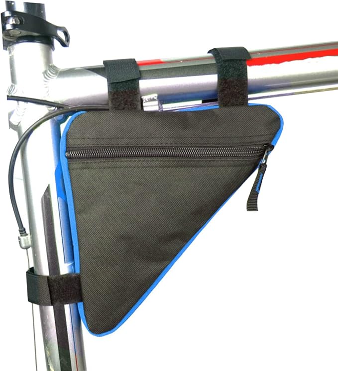 Bike Triangle Frame Bag - Bike Bicycle Storage Top Tube Bag Pack Triangle Pouch Road Mountain Cycling Strap Saddle Bag for Road Bikes Mountain Commute Bikes