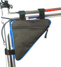 Bike Triangle Frame Bag - Bike Bicycle Storage Top Tube Bag Pack Triangle Pouch Road Mountain Cycling Strap Saddle Bag for Road Bikes Mountain Commute Bikes