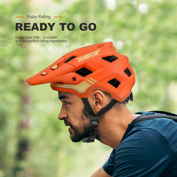BATFOX Bike Helmet,Mountain Bike Helmet Helmets for Men Women Adults Youth