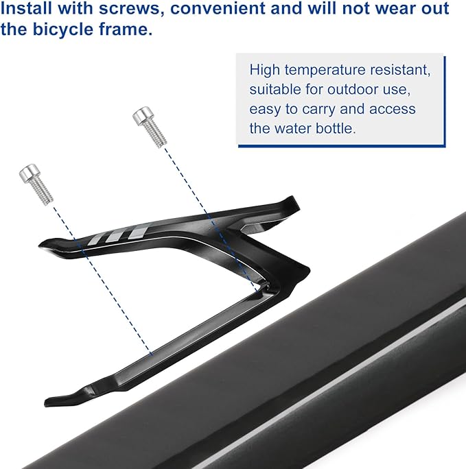 HARFINGTON Bicycle Water Bottle Holder Lightweight Universal Bike Bottle Cages Top Load Cycling Cup Holder for MTB Road Gravel