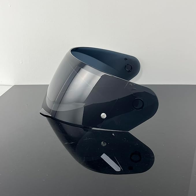 i90 Face Shield Visor Sunscreen for HJC HJ-33 i90/i91,Helmet Visor Replacement Windshield Sunshield (Deep Black-Day use only)