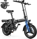 Electric Bike for Folding Adults, 550W 48V 12Ah EBike Climbs 30° Slopes, 23MPH Miles Range, 35 Miles Range, UL Certified E-Bike Dual Disc Brakes,14" Commuter Ebike