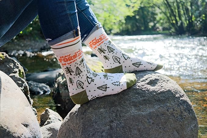 FUNATIC Funny Outdoor Themed Socks for Men Women - Novelty Gifts For Golfing, Fishing, Hunting, Bigfoot, Pickleball, and More