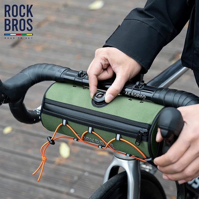 ROCKBROS ROAD TO SKY Bike Handlebar Bag Bicycle Front Bag Bag Storage Bag Lightweight & Sturdy Bicycle Handlebar bag for Road Mountain Bike 2L