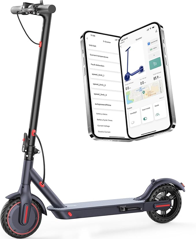 8.5" E Scooter for Adults 19/22 MPH 350/500W Motor 187.2/288.6/441WH Battery, Motorized Scooter Up to 22 Miles Range, Foldable Bearing 265 LBS/APP Control