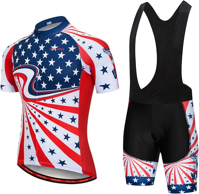 Hotlion Men's Cycling Jersey Set Summer Cycling Clothing Suit Pro Team Bike Clothes Road Biking Outfits Bicycle Kit for Men