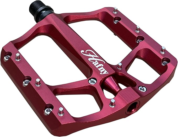 Hafny Aluminum Bike Pedals, CNC machined, Wide Sturdy Platform, HF-1400