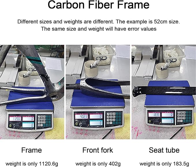 Carbon Fiber Track Frame 700C 49cm 52cm 54cm 56cm Fixed Gear Bike Frameset Road Bike Frameset Quick Release Frame F12x100mm R12x142mm QR Internal Routing(Blue 4,52cm)