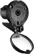 THE BEAM - CORKY DROP Bike Mirror - Folding Rear-view Handlebar Mirror - Convex Lens with 360-degree Rotation, Black