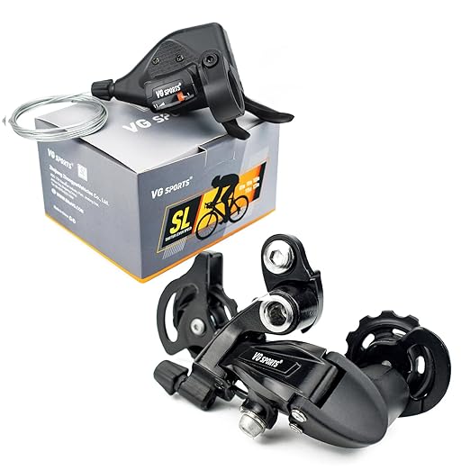 VG Sports 11 Speed MTB Groupset Bike Chain 11-42T Cassette 1x11 Speed Rear Derailleur& Shifter (11S 11-42T Set)
