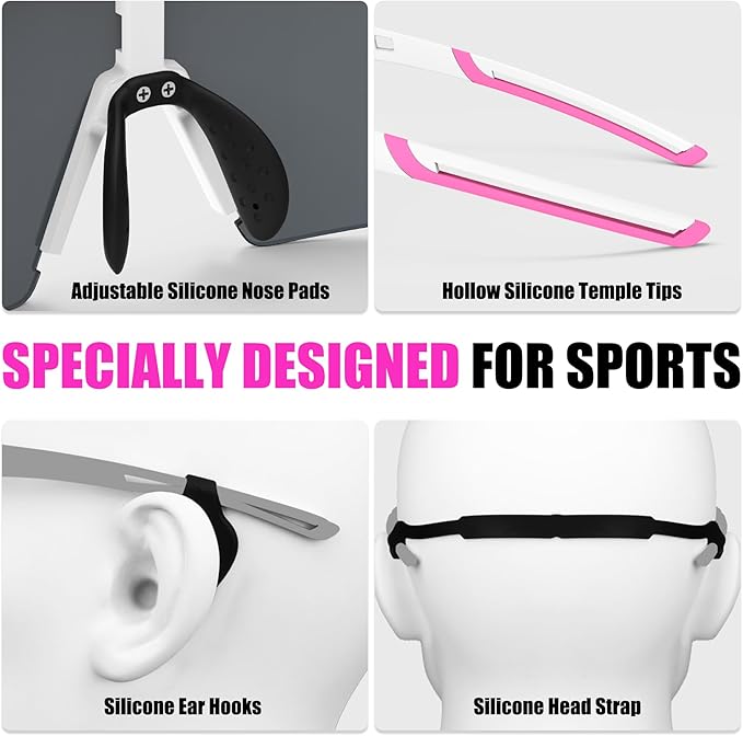 X-TIGER Polarized Cycling Glasses with 5 Interchangeable Lenses,MTB Biking Baseball Running Sports Sunglasses for Men Women
