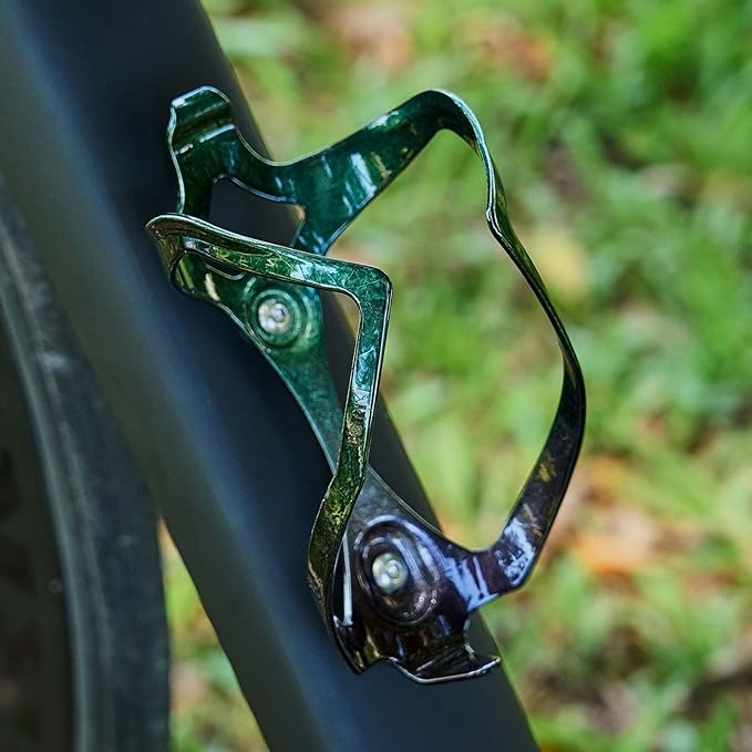 Bike Water Bottle Holder Bicycle Cage for Mountain Road MTB Gravel Adult Bikes Cycling Universal Carrier Rack 1 Pack Aluminum Alloy Ultralight Kettle Drink Accessories Green