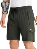 ARSUXEO Mens Mountain Bike Shorts Loose Fit Padded Bike Shorts Cycling Shorts Water-Resistant