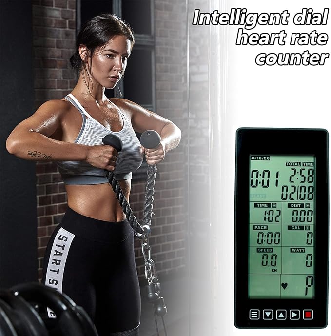 Fitness Bike Speedometer Heart Rate Monitor Exercise Equipment Console with Time Speed Distance Calorie Odometer Trackin