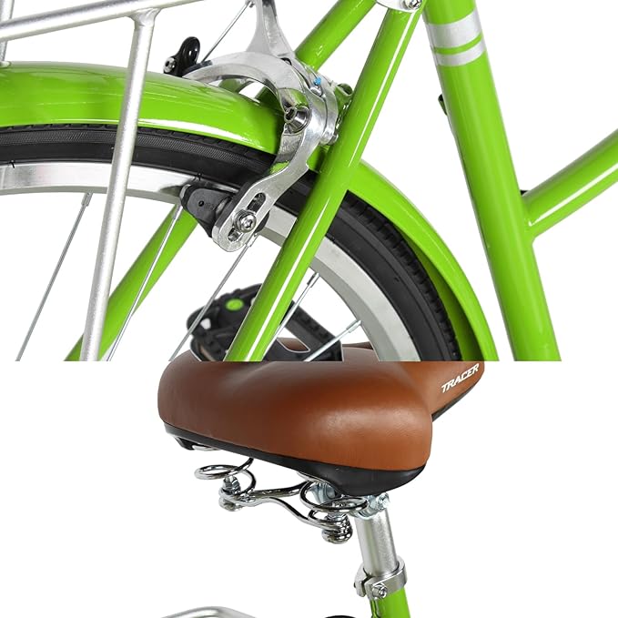 Tracer Osaka Hybrid Bikes for Women/Men,Steel Frame, 7-Speed/Inter-3 Speed, 700c Wheels,City Bike,Comfort Bike,Commuter Bike,Womens Bike Multiple Color
