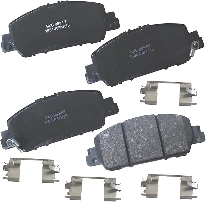 Bendix Premium SBC1654 Ceramic Front Brake Pads for Honda Accord 2022-2013, BR-V 2020-2018, HR-V 2022-2016
