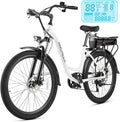 ANCHEER Electric Bike for Adults, 48V 500Wh EBike, UP to 60 Miles, Removable Battery, Fast-Charge, 26" Commuter Electric Bicycles, 7-Speed, LCD Digital Display, Suspension Fork, Cruise Control, UL2849