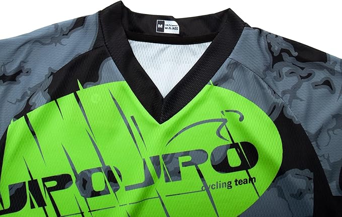 JPOJPO Men's Mountain Bike Jersey Long Sleeve MTB Off-Road Racing Downhill Motocross Shirts Quick Dry&Moisture-Wicking Tops