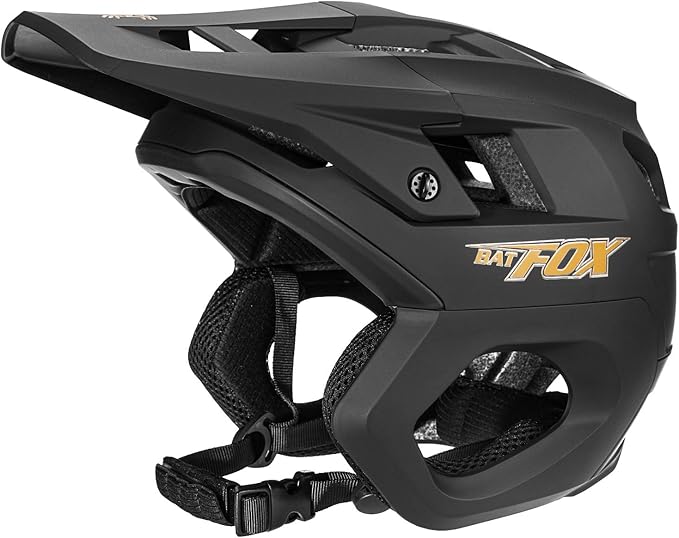 BATFOX Mountain Bike Helmet for Men Women Adults MTB Cycling Bicycle Helmet for Adjustable and with Visor
