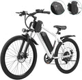 HOVERFLY OUREA 26" Electric Bike for Adults, 750W Peak Motor Mountain Ebike, 20MPH Up to 40 Miles, UL2849 Certified, 7-Speed, Removable Battery, Shock Absorber, Fat Tire Commuter E-Bike