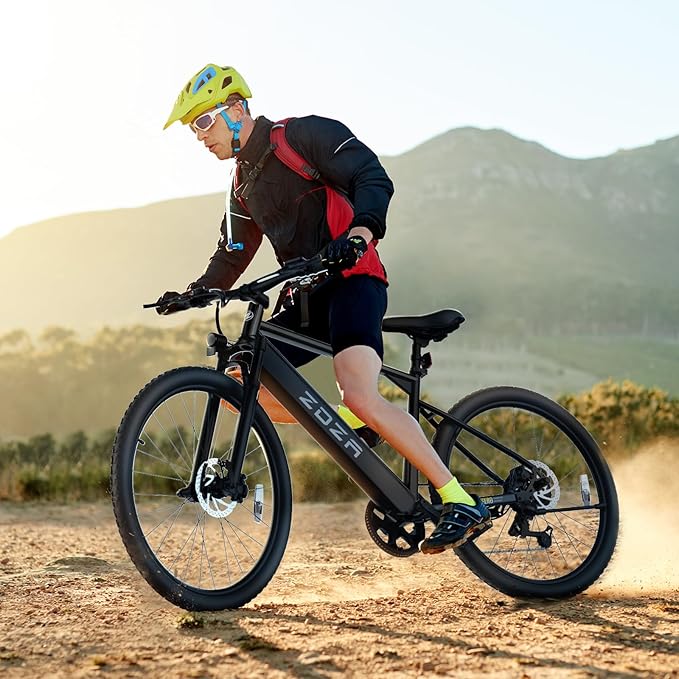 Electric Bike, 1000W Peak Motor, 26” E Bike for Adults, 40 Miles Range & 22 Mph Ebike, Electric Bicycle for Commute, 7 Speed & Colorful LCD Display (Light Blcak)