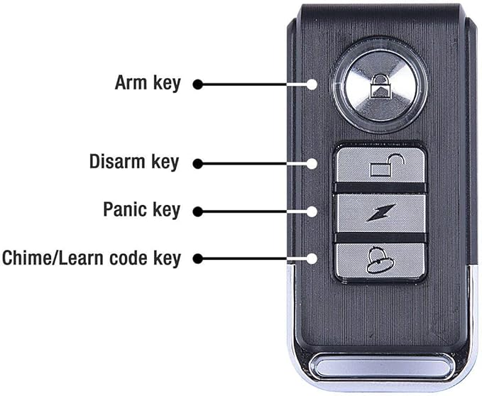 113dB Bike Alarms, Vibration Sensing Bike Alarm with Remote, Wireless Motorcycle Alarm for Electric Tricycle Mobility Scooter Vehicles Ebike for Cycling Security