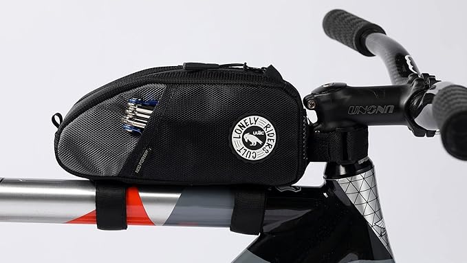 ULAC NOMADPAK: TREKKING Top Tube Bag (Black-Grey, 1.2L)