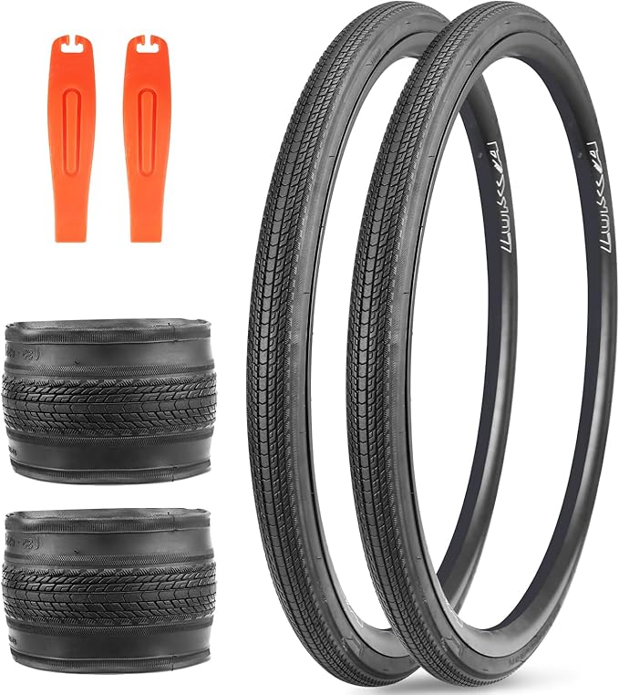 MEGHNA Bike Tire 700C Road Bike Foldable 700 x 35C Tire for Road Racing Fast Rolling 37-622mm Replacement Tire for Road Bicycle Fixed Gear Bike Gravel Bike Hybrid Bike (700 x 35C - 1 Pack)