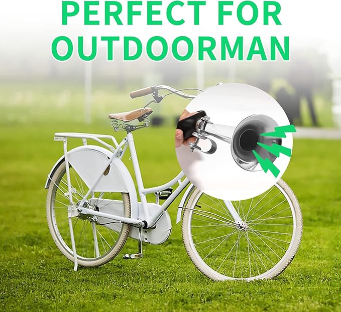 Bugle Horn Kids Bike Horn: Air Horn for Vehicles Bicycles Golf Cart Classic Vintage Aluminum Alloy Bike Horn