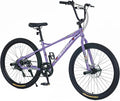 Freestyle Teen Bike Double Disc Brakes 26 inch BMX Bike High-Aluminum/Carbon Steel Frame, for for Teen Bike and Adult Bikes, with 2 Pegs, Bicycles for Men and Women, Multiple Colors