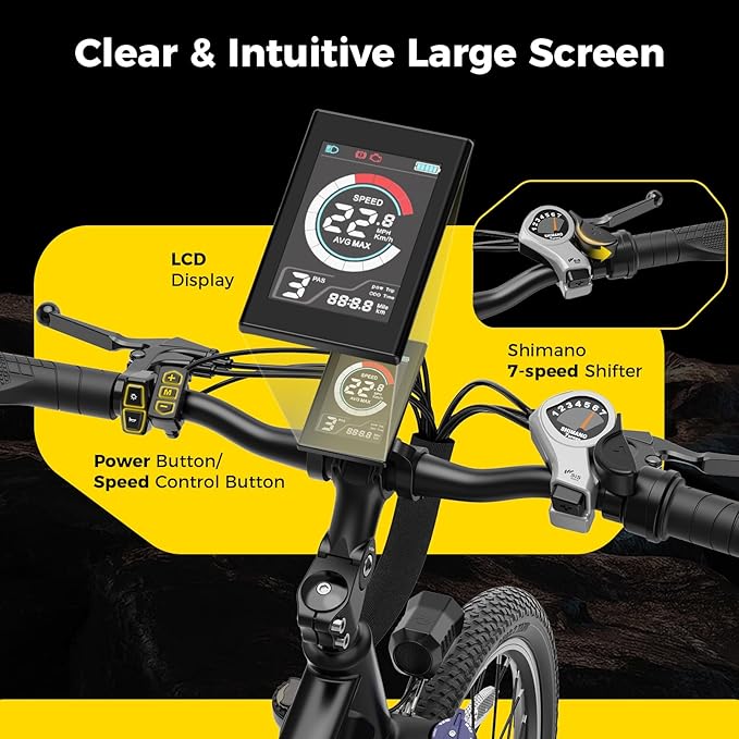 Electric Bikes for Adults, 26"/27.5" E Bikes for Adults with 1200W Peak Motor, 28 MPH, 50+ Miles Range Electric Bicycle, E Mountain Bike with 480WH Removable Battery, UL Certified