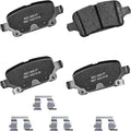 Bendix Premium SBC1857 Ceramic Rear Brake Pads for Chevrolet Bolt EUV 2023-2022, Bolt EV 2023-2017, Cruze 2019-2016, Volt 2019-2016