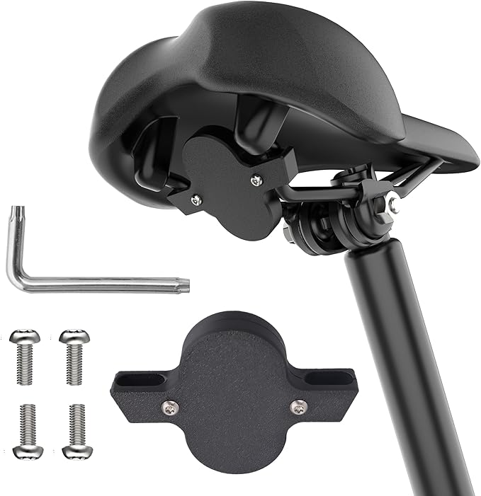 DDJ Bike Mount Compatible with Samsung Smart Tag 2 Case, Hidden Under Bicycle Seat, Anti-Theft Bike GPS Tracker Mount for Galaxy Smart Tag 2 with Security Screws, for Mountain Bikes, Electric Bicycle