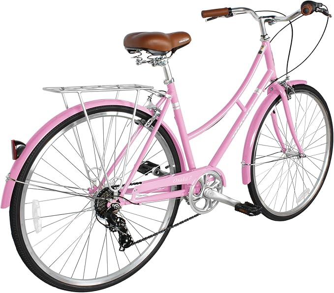 Tracer Osaka Hybrid Bikes for Women/Men,Steel Frame, 7-Speed/Inter-3 Speed, 700c Wheels,City Bike,Comfort Bike,Commuter Bike,Womens Bike Multiple Color