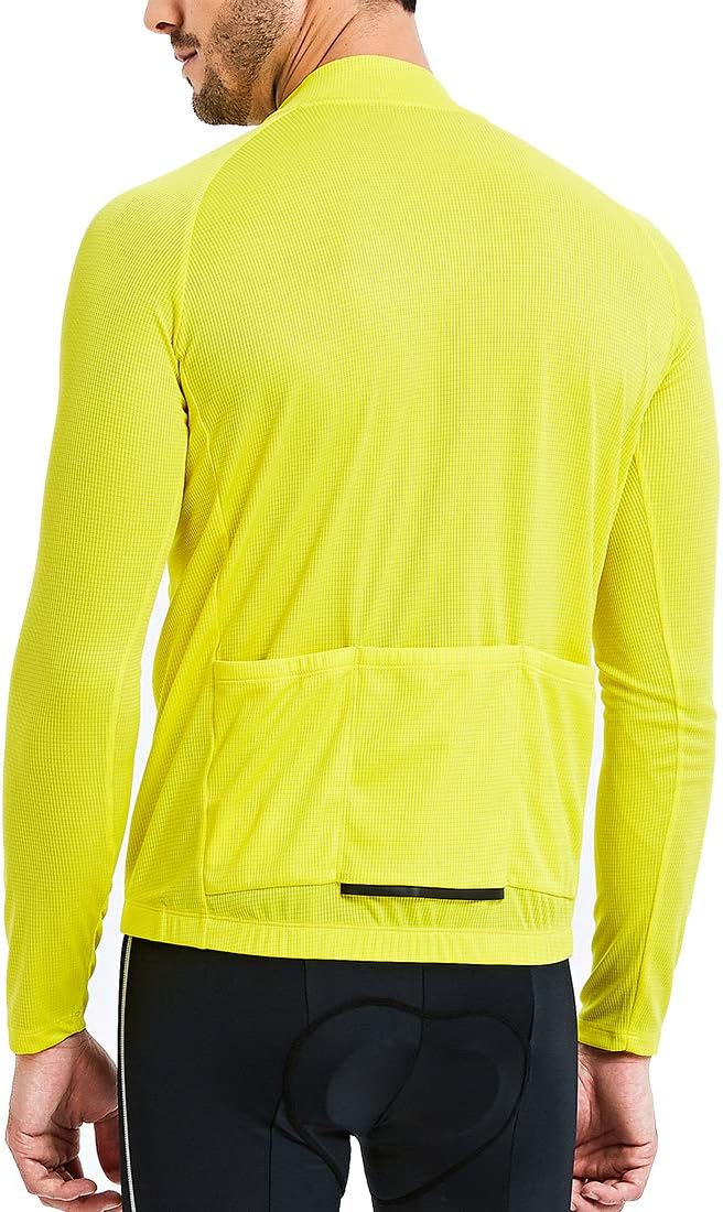 CATENA Men's Cycling Jersey Long Sleeve Shirt Running Top Moisture Wicking Workout Sports T-Shirt